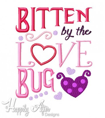 Love Bug Applique Embroidery Design