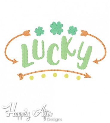 Lucky Arrow Applique Embroidery Design 