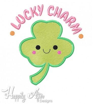 Lucky Charm Applique Embroidery Design 