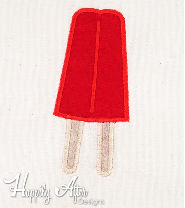 Popsicle Applique Embroidery Design