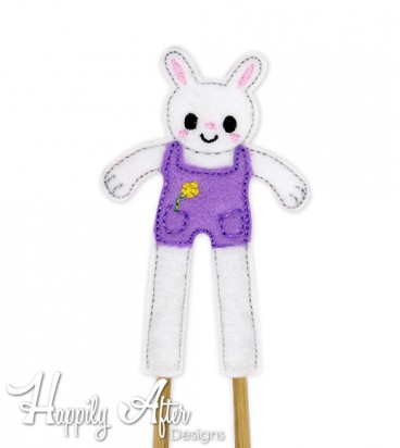 Bunny Chopsticks Topper Embroidery Design 