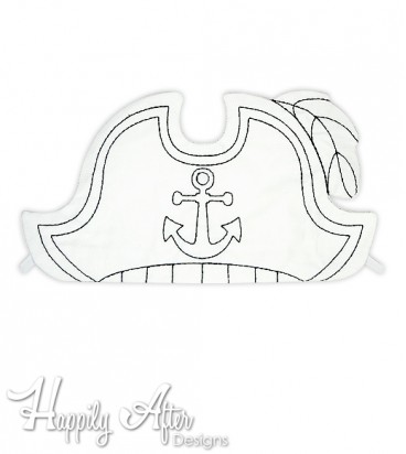 Pirate Hat ITH Coloring Embroidery Design