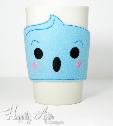 Ghost Cup Cozy Embroidery Design