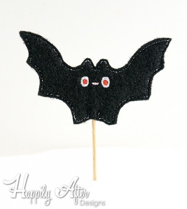 Bat Topper Embroidery Design