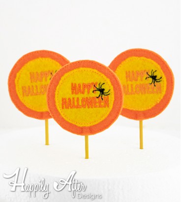 Halloween Topper Embroidery Design 