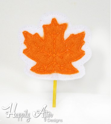 Autumn Leaf Topper Embroidery Design