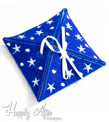 Stars Diamond Box Embroidery Design