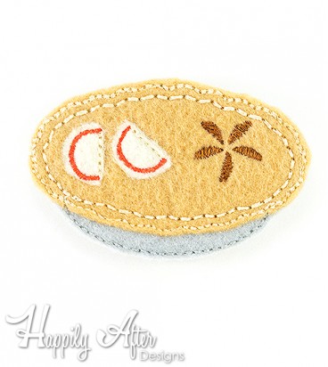Apple Pie Feltie Embroidery Design