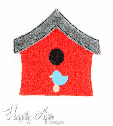 Birdhouse Feltie Embroidery Design