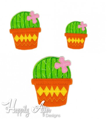 Cactus Feltie Embroidery Design