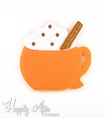 Cinnamon Latte Feltie Embroidery Design