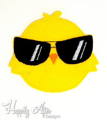 Cool Chick Feltie Embroidery Design
