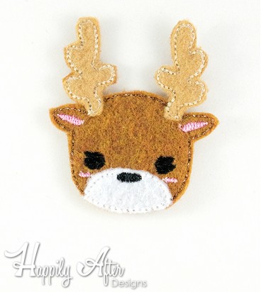 Deer Feltie Embroidery Design