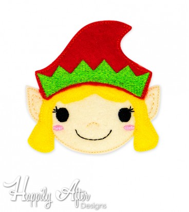 Elf Girl Feltie Embroidery Design