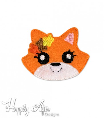 Fox Cutie Feltie Embroidery Design