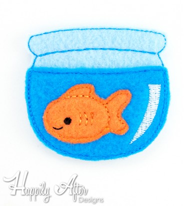 Goldfish Feltie Embroidery Design