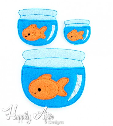Goldfish Feltie Embroidery Design