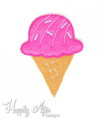 Icecream Feltie Embroidery Design 