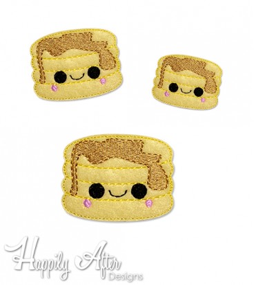 Kawaii Pancakes Feltie Embroidery Design