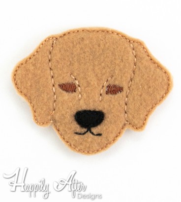 Labrador Retriever Feltie Embroidery Design