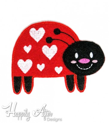 Love Bug Feltie Embroidery Design