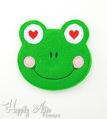 Love Frog Feltie Embroidery Design