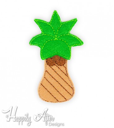 Palm Tree Feltie Embroidery Design