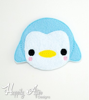 Kawaii Penguin Cutie Feltie Embroidery Design