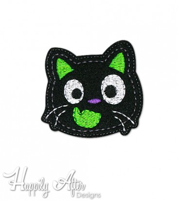 Silly Cat Feltie Embroidery Design