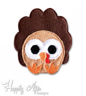 Turkey Feltie Embroidery Design