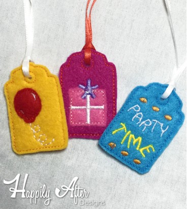 Celebration Gift Tags Embroidery Designs