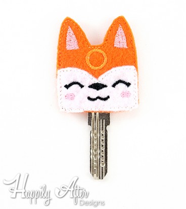 Fox Key Cover Embroidery Design
