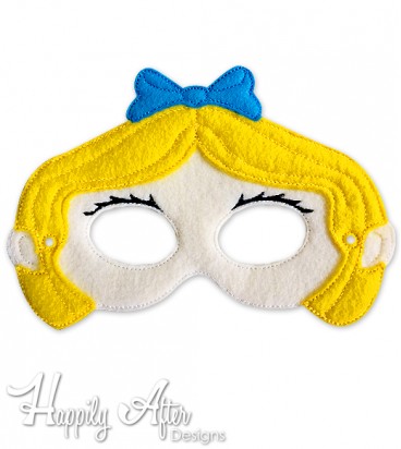 Alice Mask ITH Embroidery Design