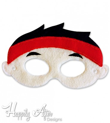 Bandana Pirate Mask ITH Embroidery Design
