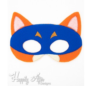 Bandit Fox Mask ITH Embroidery Design 
