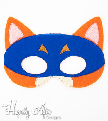 Bandit Fox Mask ITH Embroidery Design