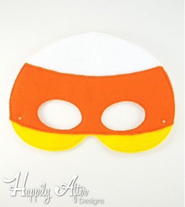 Candy Corn Mask ITH Embroidery Design