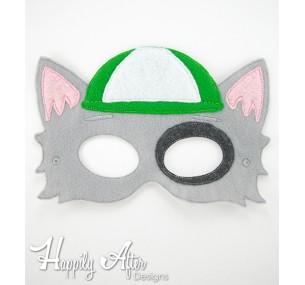 Cap Dog Mask ITH Embroidery Design 