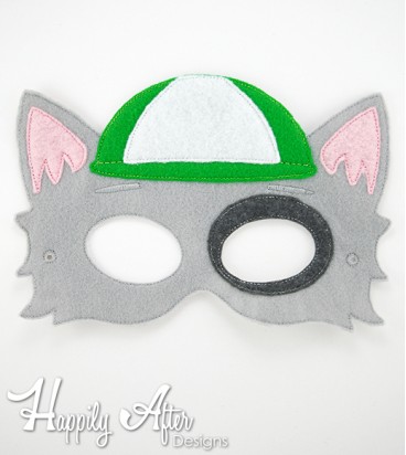 Cap Dog Mask ITH Embroidery Design
