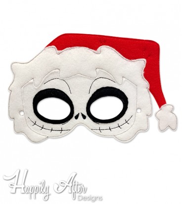 Christmas Skeleton ITH Mask Embroidery Design