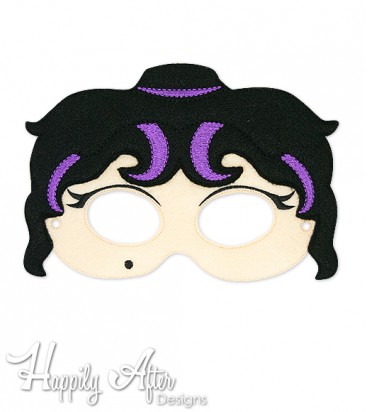 Clever Witch ITH Mask Embroidery Design