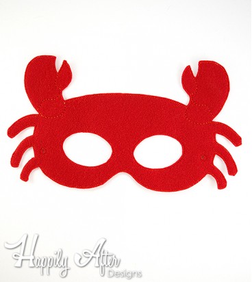 Crab ITH Mask Embroidery Design 