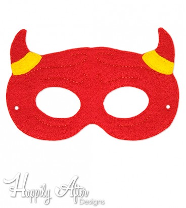 Devil ITH Mask Embroidery Design