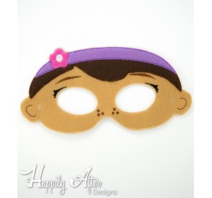 Doctor Girl Mask ITH Embroidery Design 