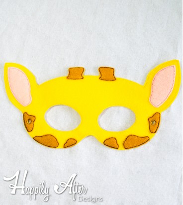 Giraffe Mask ITH Embroidery Design 