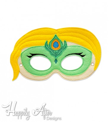 Heroic Peacock ITH Mask Embroidery Design 