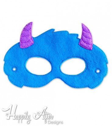 Horned Monster Mask ITH Embroidery Design