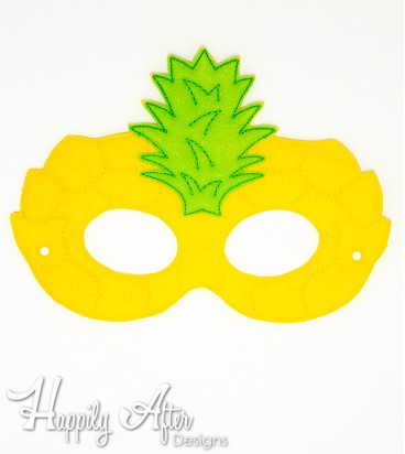 Pineapple ITH Mask Embroidery Design 