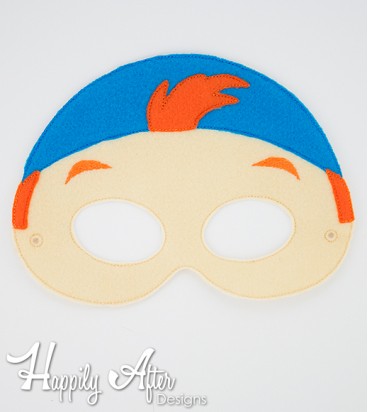 Boy Pirate Mask 1 ITH Embroidery Design 