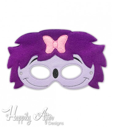 Sassy Poodle ITH Mask Embroidery Design